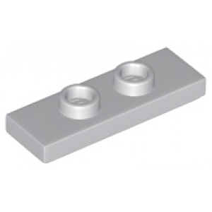 plaat 1x3 met 2 studs light bluish gray